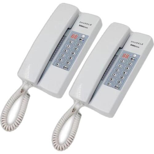 ZHUDELE Top Quality Broadcast/Group call,unlock (optional) Multi-function Home Interphone audio intercom system 2-way