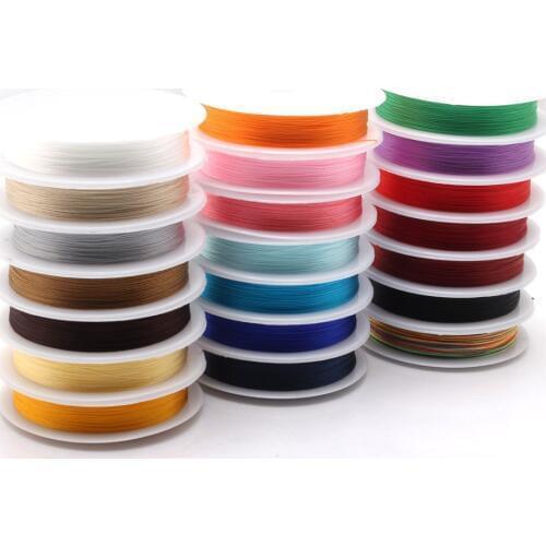 1roll/lot 0.3/0.5/0.7/1.0MM Mixed multicolor options Nylon Thread line/wire/rope choker earrings Bracelet necklace jewelry makin