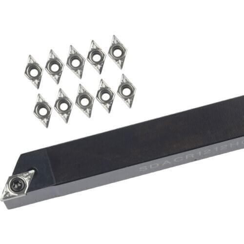 1pc SDACR0808H07 SDACR1212K07 SDACR1616H07 External Turning Tool Holder DCMT Carbide Inserts Lathe CNC Cutting Tools Set