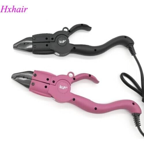 10pcs-No.4 Adjust-Temp Hair Extension Fusion Connector / Hair Extension Fusion Iron US plug 110V Black pink color hair connector