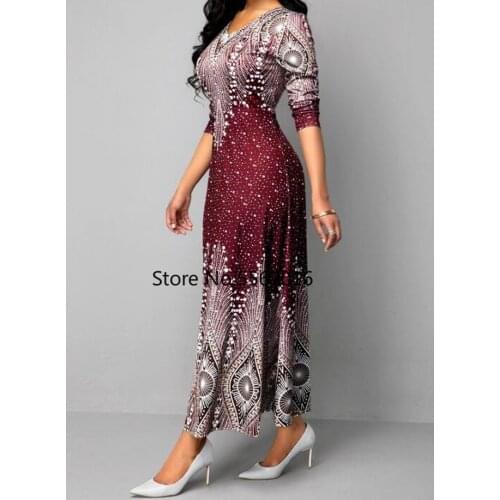 4XL 5XL Plus Size African Long Maxi Dresses Women 2020 African Clothes Africa Dress Print Dashiki Ladies Clothing Ankara Dress