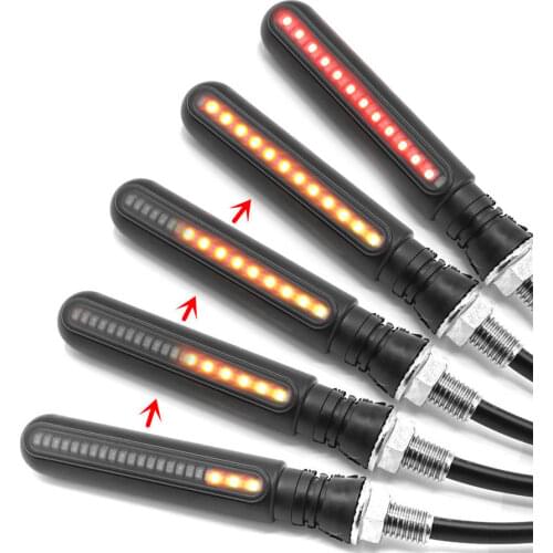 Rear Turn Signal Lights ATV Blinker+Red Dynamic LED Scooter High Quality