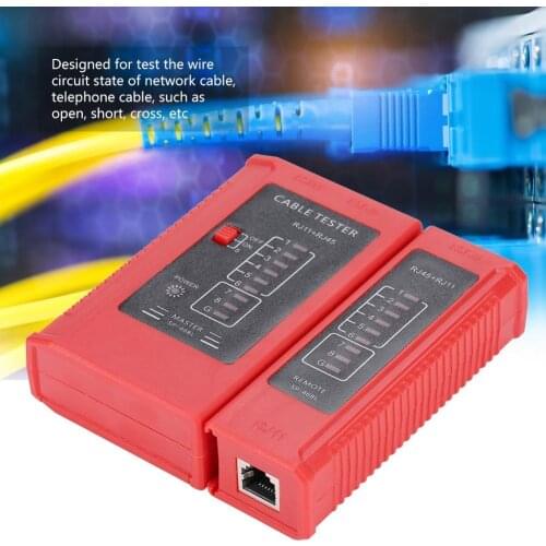 Antenna analyzer WZ-468 RJ45 and RJ11 Network Cable Tester Ethernet LAN Network Test Tool Wire Lead Testing Measuring Tool
