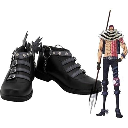 Anime Charlotte Katakuri Cosplay Shoes Boots Halloween Costumes Accessory Custom Made