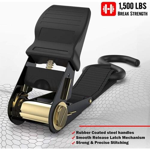 Car Luggage Bag Cargo Lashing Strap Zinc Alloy Zinc Nylon Car Tension Rope Tie Down Strap Strong Ratchet Belt