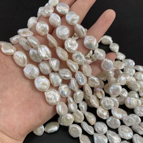 Natural Freshwater Pearl Irregular Exquisite Coin Loose Beads For Jewelry Making DIY Bracelet Earrings Necklace Accessory