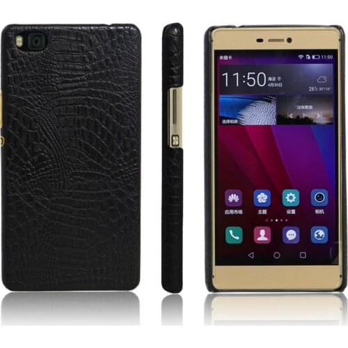 Huawei Ascend P8 Case Colored Crocodile Grain PU+PC Gel Back Cover Hard Phone Case for Huawei Ascend P8 Hard Cover Protector