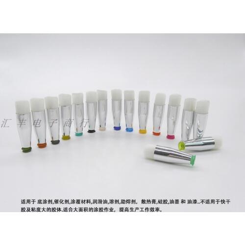 8mm Diameter Round Soft Nylon Brush Dispensing Tip 14G~34G