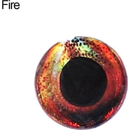 20PCS Holographic 3D 4D Epoxy Fish Eyes for Fly Tying Streamers Fishing Lures Wood Plastic Lure Making