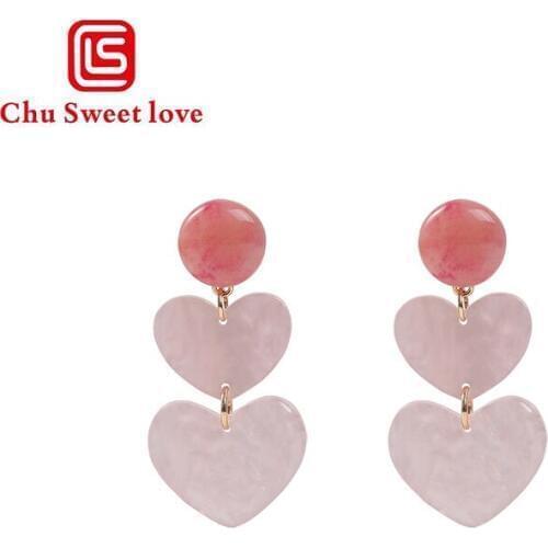 Classic Heart Earrings Women Dangle Earrings Love Cute Earrings For Women Drops Earrings Bohemian Earrings