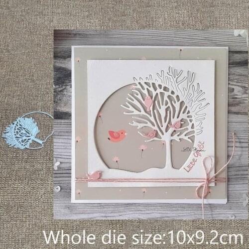XLDesign Craft Metal stencil mold Cutting Dies tree circle decoration scrapbook die cuts Album Paper Card Craft Embossing