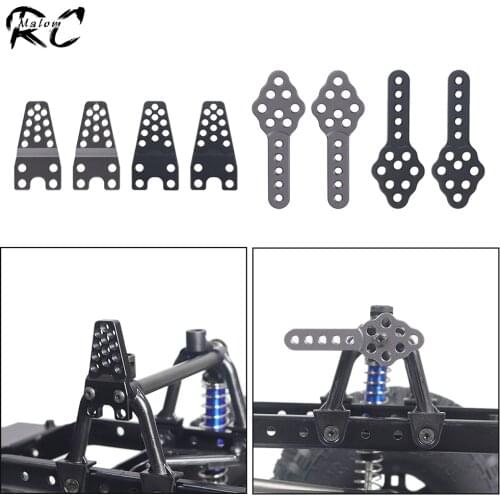 4Pcs Metal Shock Absorber Mount Base Height Adjustable Shock Hoops for 1/10 RC Crawler Axial SCX10 90046 90047 D90 Upgrade Parts