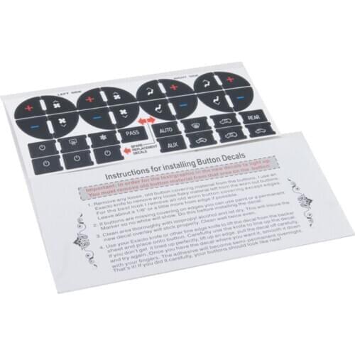 AC Dash Button Repair Kit Decal Stickers For Silverado Sierra tahoe Chevrolet M68B