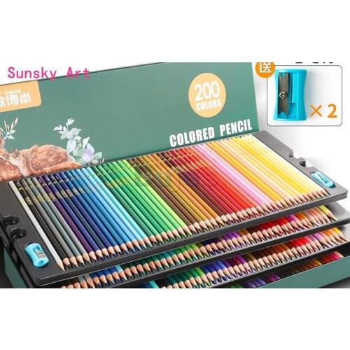 48 72 120 150 200 oil color pencil water color drawing pencil set artist students painting set school art Supplies hand paint