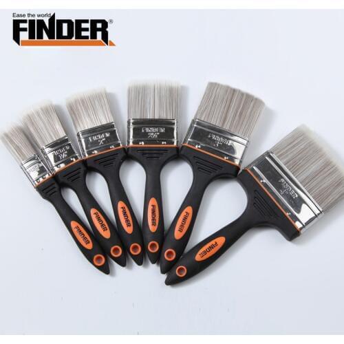 6pcs/set 1-4" Paint Brush Set High Quality PTE Hair Oil Brush Dust-proof Cleaning Brushes for Art Supply or Home Decoration