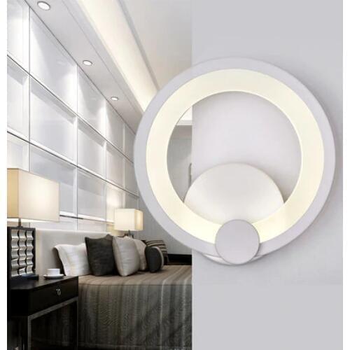 Simple Modern LED Wall Light Fixtures For Home Lighting Fashion Creative Circle Wall Sconces Bedside wall Lamps Lampara Pared