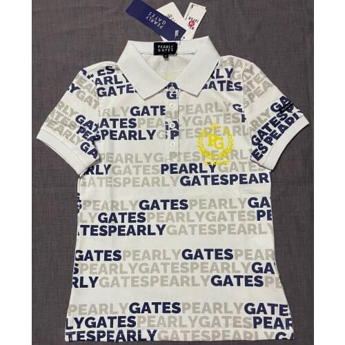 New 2021 PG Ladies Fashion Golf Clothing Sports Polo-Shirt Summer Womens Golf Short Sleeves