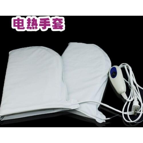 Far Infrared Therapy Electric Heated Spa feet /hand glove mitt Warm Salon Skin Care foot Warmer shoes US plug free shipping