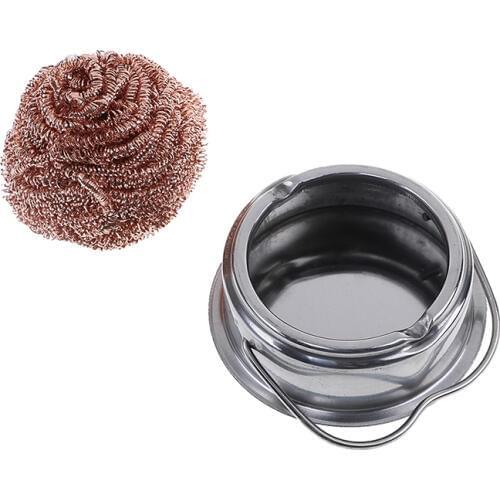 Wire With Stand Set Welding Solder Iron Tip Cleaner