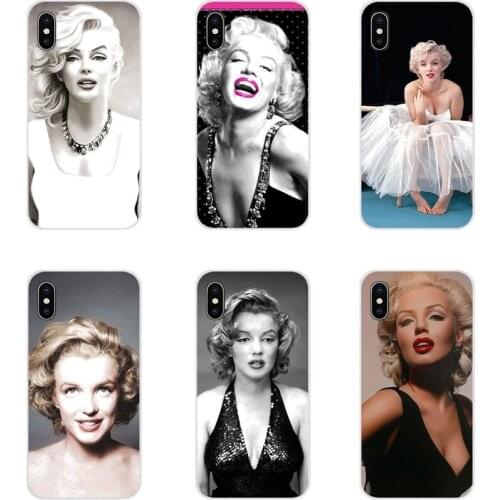 Marilyn Monroe friend Lovely TPU Transparent Cover Bag For Apple iPhone X XR XS 11Pro MAX 4S 5S 5C SE 6S 7 8 Plus ipod touch 5 6
