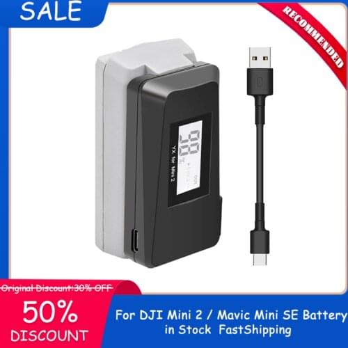 SALE for DJI Mavic Mini SE QC3.0 Fast Charger Battery USB Charging With TYPE C Cable LED charger For Mavic Mini 2 Drone