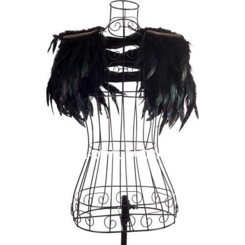 Stage Performance Shoulder epaulette Feathers