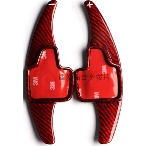 Carbon Fiber Car Steering Wheel Paddle Shifter Shift Extension For Ford Focus Kuga Ecosport ESCAPE 2017-20 Accessories