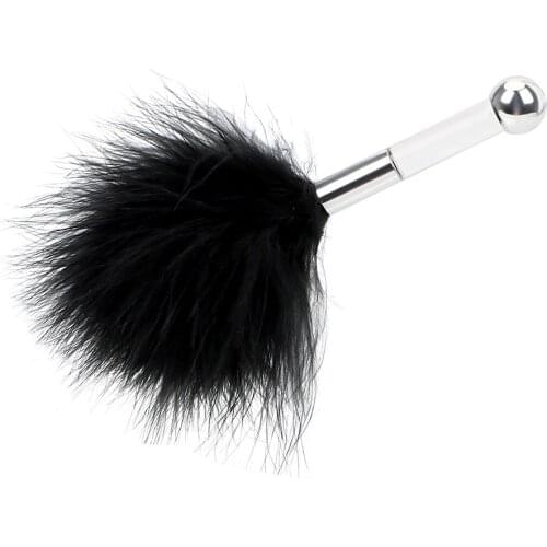 VATINE with Feather Tail Adult Games G-spot Climax Flirting Stick Anal Plug Sex Toys for Women Couple Butt Plug Mini Steel Ball