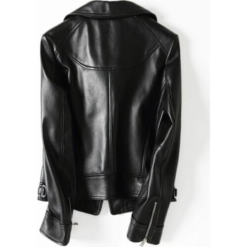 Women 2020 Genuine Jacket 100% Real Sheepskin Coat Female Short Spring Autumn Luxury Leather Jackets KQN72060-2