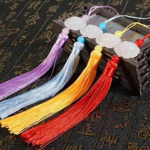 New Fashion 27cm 1pc Tassel Cotton Tassels For Women Decration Fabric Tassels For DIY Pendant Tassel with Caps Findings