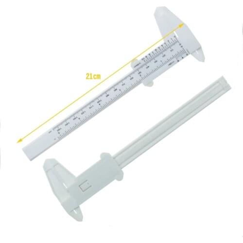 1pcs Eyebrow Guide Ruler Makeup Portable 150mm Plastic Eyebrow Measuring Vernier Caliper Tattoo Permanent Makeup Eyebrow Ruler