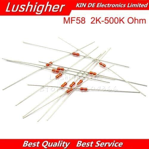 20pcs NTC Thermal Resistor NTC MF58 3950 5% B 2K 5K 10K 20K 50K 100K 200K 500K Ohm Thermistor