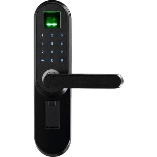 2020 LACHCO Biometric Fingerprint Electronic Lock, Code, Touch Screen Digital Password Smart door Lock Key Ak01