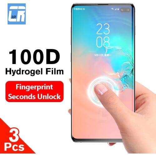 3Pcs Screen Protector Hydrogel Film For Samsung Galaxy S20 S10 S9 S8 Plus S21 Ultra Protective Film For Samsung Note 8 9 10 Plus