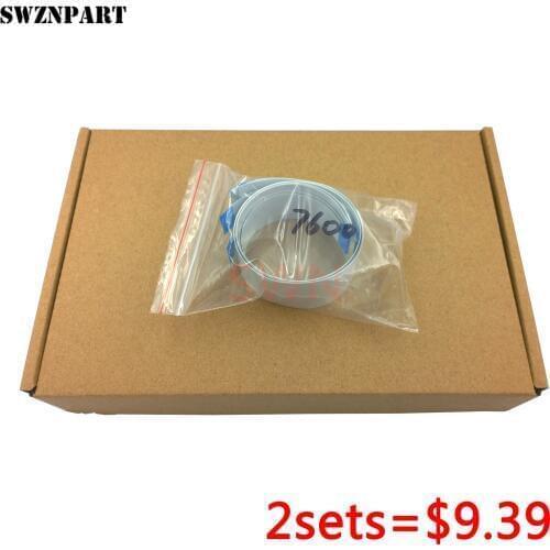 2sets 4pcs print head data cable FFC flat trailing cable for Epson Stylus Pro 7600 9600 17pins 30pins 40cm long