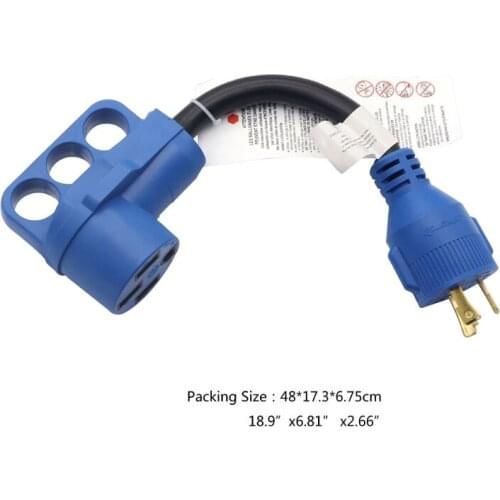 50 Amp to 30 Amp RV Adapter Cord Electrical Power Dogbone Plug 10AWG Charging Cordfor RV Trailer Camper