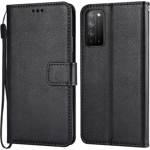 Flip Wallet Magnetic Leather Case for Huawei Honor X10 TEL-AN00, TEL-AN10 6.63''Coque Funda Luxury Vintage Phone Bags Cover