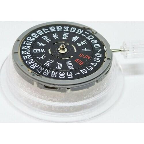 Black Mechanical Automatic Movement Watch Spare Parts For NH36 3.8 O'clock Crown