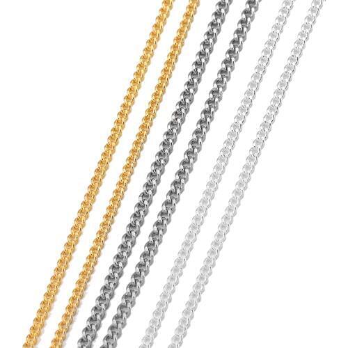 12pcs/Pack 45cm Gold Fine Necklace Chains Pack Choker With Lobster Clasps For DIY Handmade Jewelry Making Findings Accessories