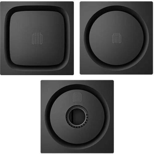 Diiib Black Floor Drain Deodorant Insect Proof 304 Stainless Steel Swirling Drainage Kitchen Bathroom Anti-blocking Filter Drain