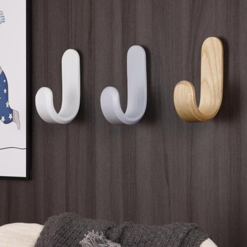 Nail free J-shaped decorative umbrella handle hook childrens room clothes hat rack