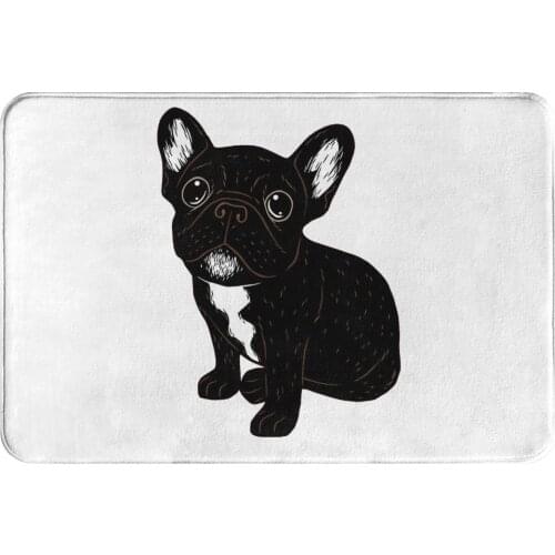 French Bulldog Pet Dog Lover Bedroom Mat Cute Brindle Frenchie Puppy Doormat Kitchen Carpet Outdoor Rug Home Decor