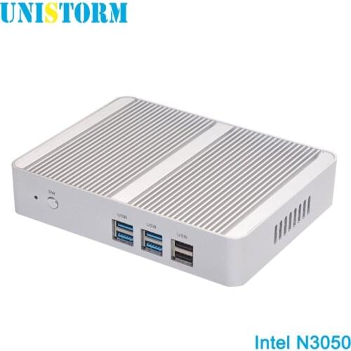 High Quality Intel Fanless Mini PC Celeron N3050 Dual Core 1.6~2.08GHz Windows 10 Mini PC Computer HDMI WiFi Dual LAN TV Box