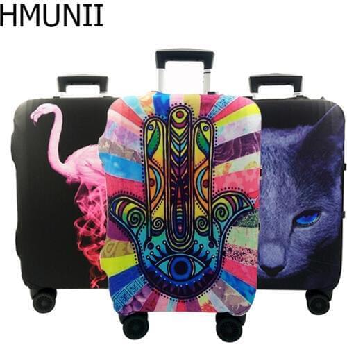 HMUNII INS Fashion Travel Around the World Luggage Protector Suitcase Cover,Suitable for 18-32 inch suitcases,Travel accessories