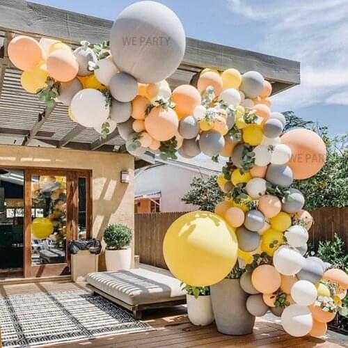109pcs Morandi Color Balloon Chain Set Birthday Party Wedding Decoration Supplies Macaron Balloon & Fake Leaves Combination