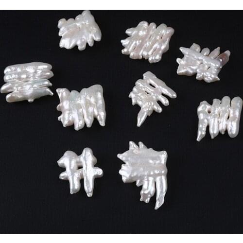 Natural White Freshwater Pearl Irregular Shape Loose Beads For DIY Jewelry Making