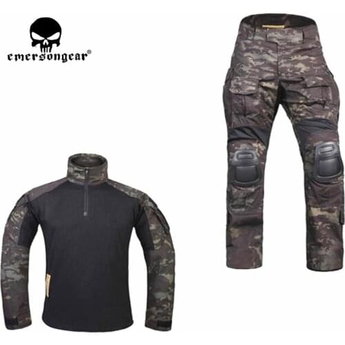 Hunting Clothes Combat Pants with Knee Pads emerson Pants Multicam Shitr Black Tactical Camouflage Pants EMERSON G3Hunting Party