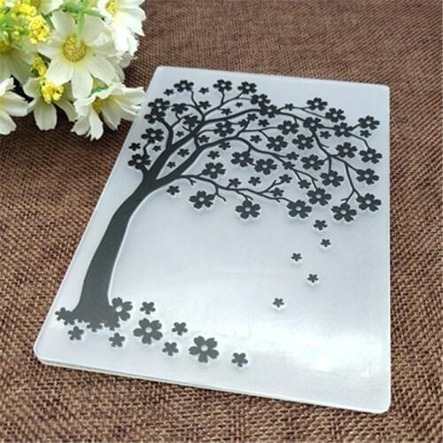 Trees print DIY Plastic Embossing Folders for DIY Scrapbooking Paper Craft/Card Making Decoration Supplies