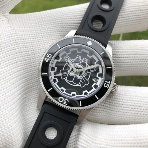 STEELDIVE SD1952P Luxury 300m Diving Sport Watch Ceramic Bezel 30ATM Waterproof NH35 Automatic Mechanical Full Luminous Reloj