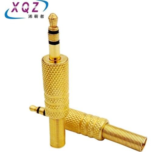 Gold plated 3.5mm plug RCA Audio Connector RCA audio plug 3.5 jack Stereo Headset Dual Track Headphone